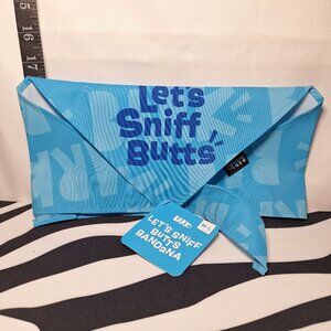 NWT Bark Let's Sniff Butts Bandana M-L